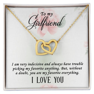 Interlocking Heart Necklace to my GirlFriend